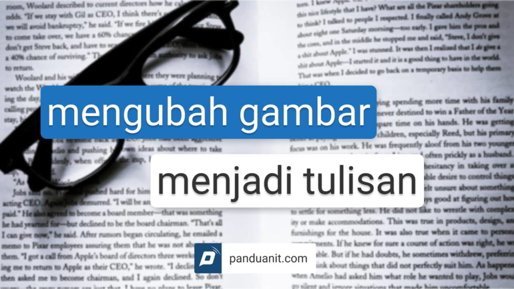 mengubah gambar menjadi tulisan